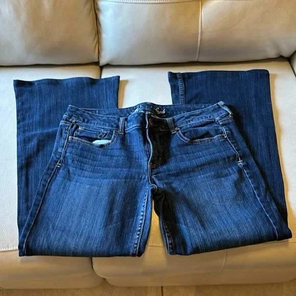 American eagle stretch jeans size 12 flare leg - Picture 1 of 6